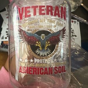 16 ounce plastic mason jar cup with lid and straw